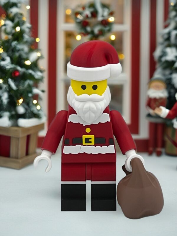 Santa Brick Santa 9″ Brick Figure – Cool3dPrints.co.uk